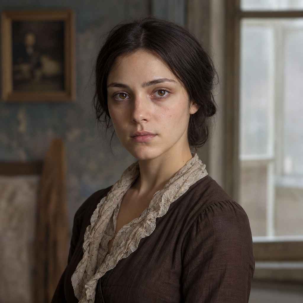 Portrait of Dounia Raskolnikova, a character in Crime and Punishment
