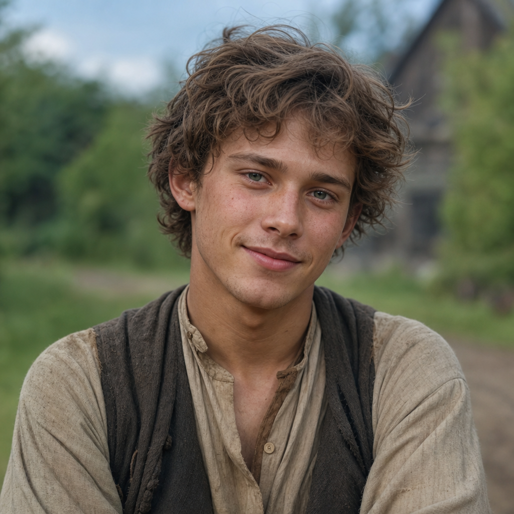 Portrait of Nikolay, a character in Crime and Punishment