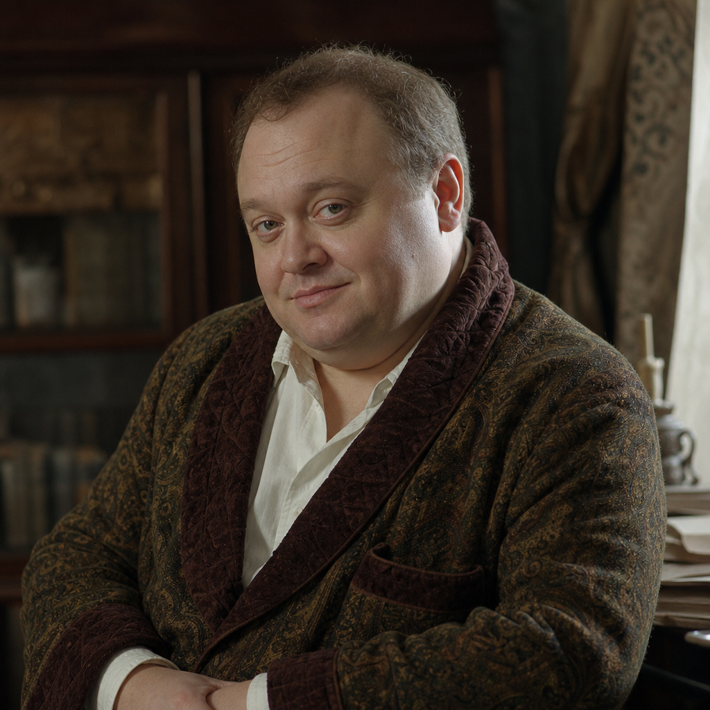 Portrait of Porfiry Petrovitch, a character in Crime and Punishment