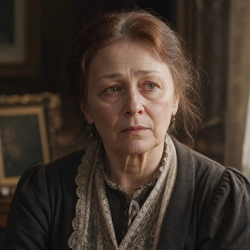 Portrait of Pulcheria Alexandrovna Raskolnikova, a character in Crime and Punishment