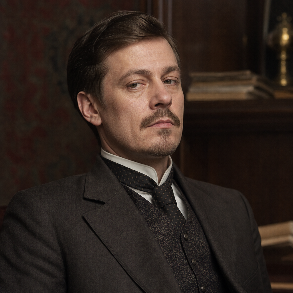 Portrait of Pyotr Luzhin, a character in Crime and Punishment
