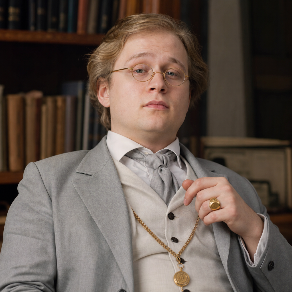 Portrait of Zossimov, a character in Crime and Punishment