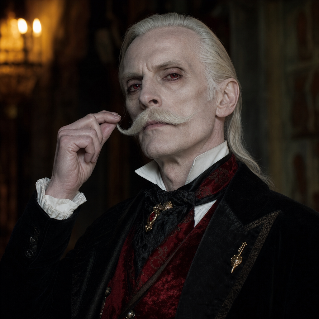 Portrait of Count Dracula, a character in Dracula