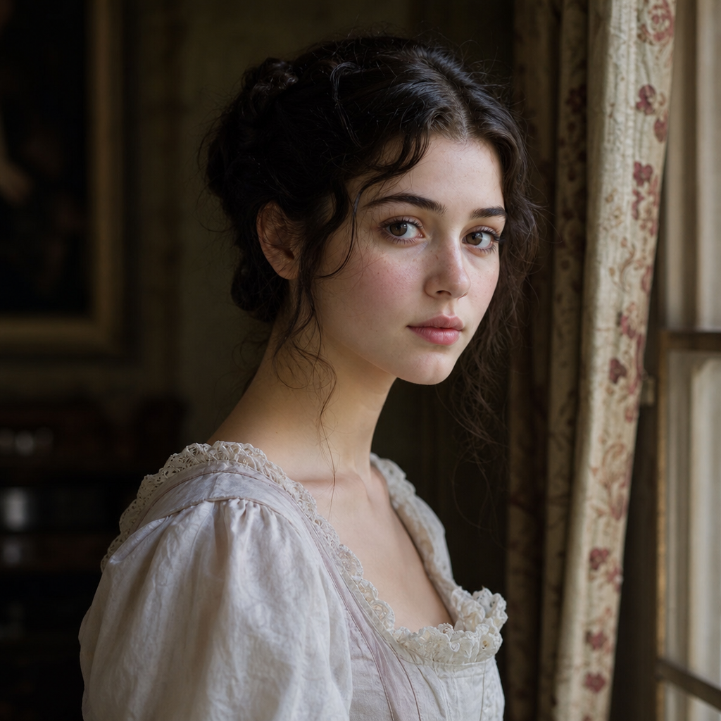 Portrait of Elizabeth Lavenza, a character in Frankenstein; or, The Modern Prometheus