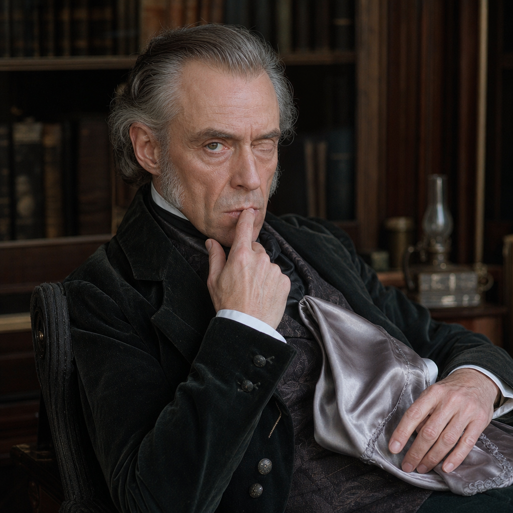 Portrait of Mr. Jaggers, a character in Great Expectations