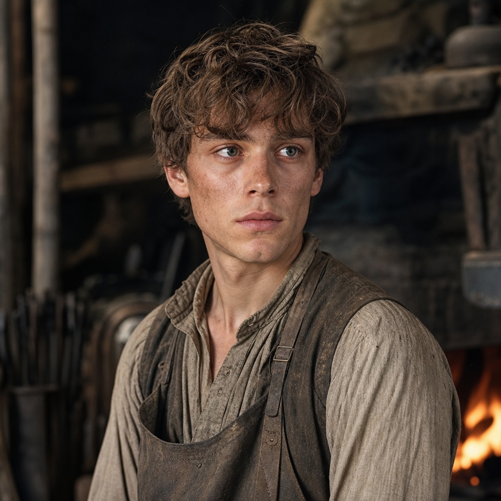 Portrait of Pip (Philip Pirrip), a character in Great Expectations