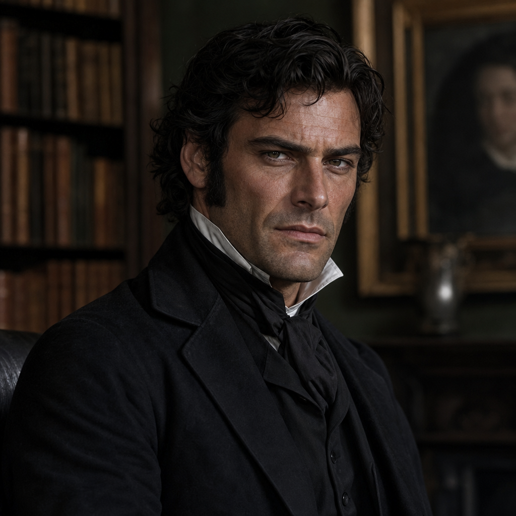 Portrait of Edward Rochester, a character in Jane Eyre