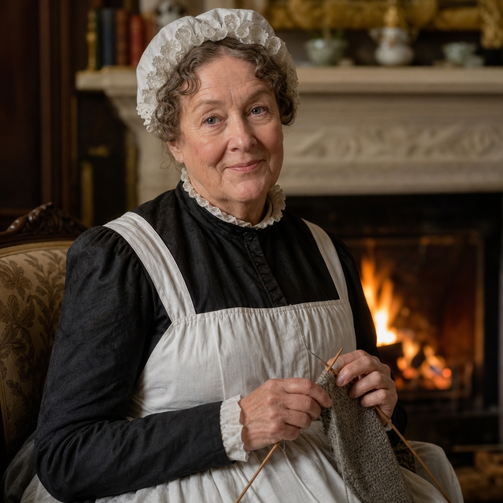 Portrait of Mrs. Fairfax, a character in Jane Eyre