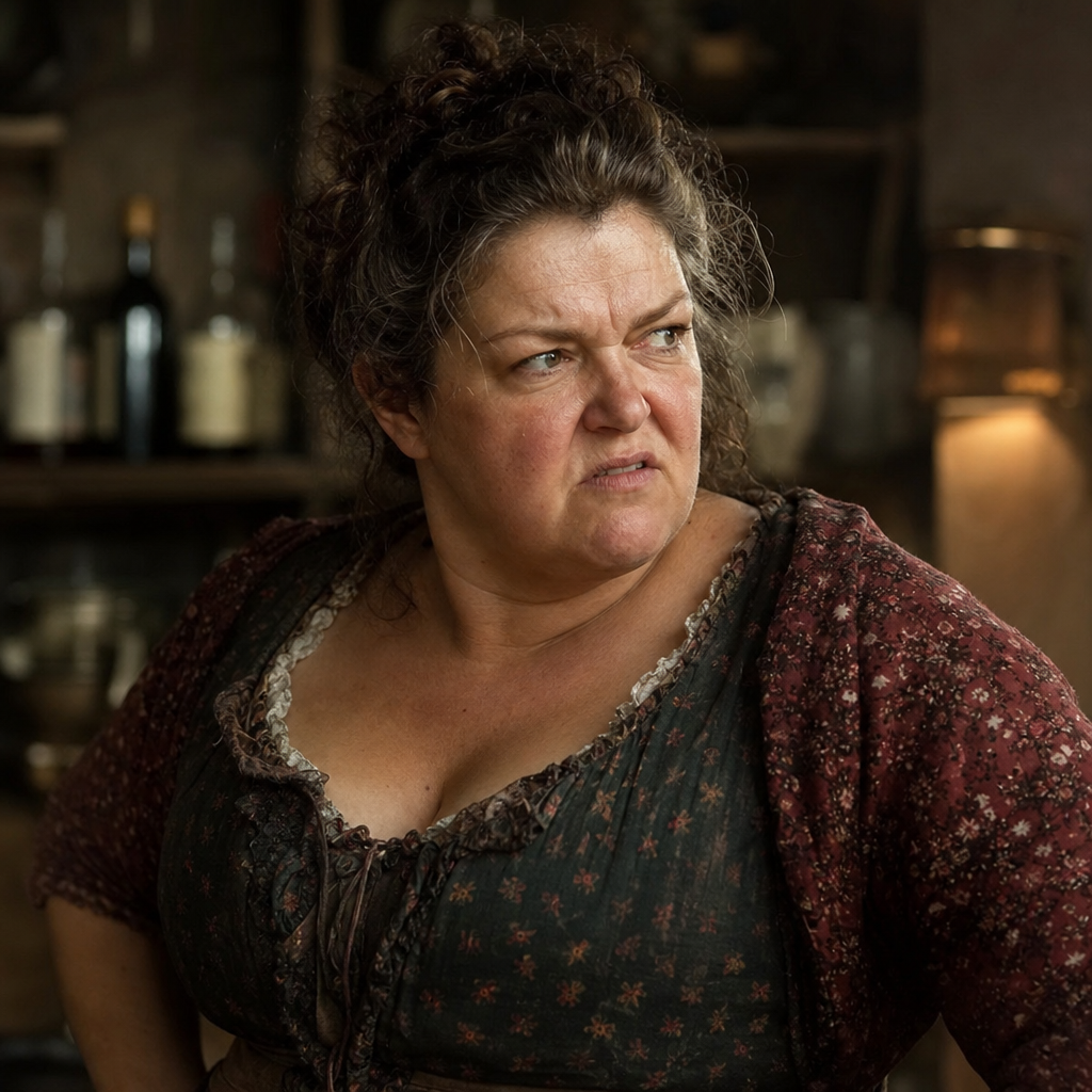 Portrait of Madame Thénardier, a character in Les Misérables