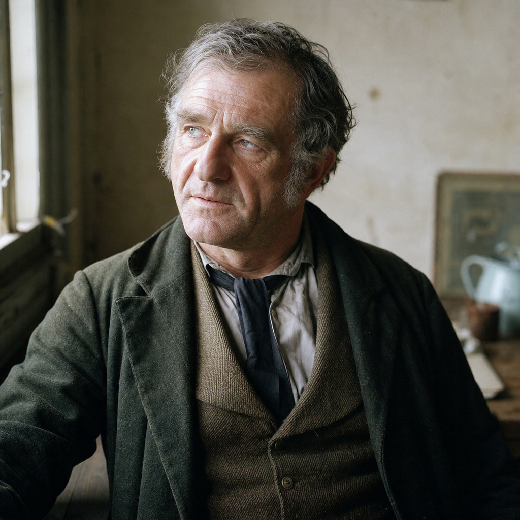 Portrait of Caleb Garth, a character in Middlemarch