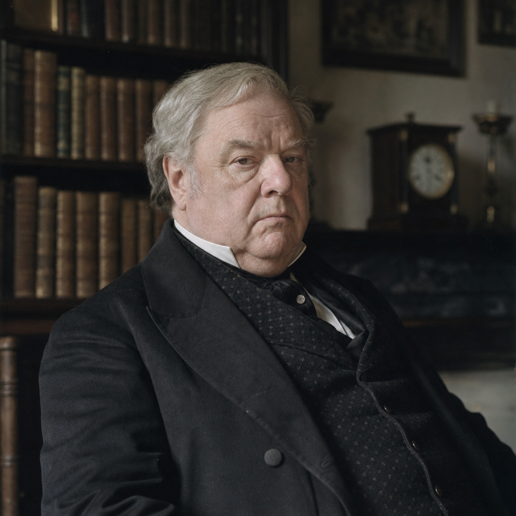 Portrait of Nicholas Bulstrode, a character in Middlemarch