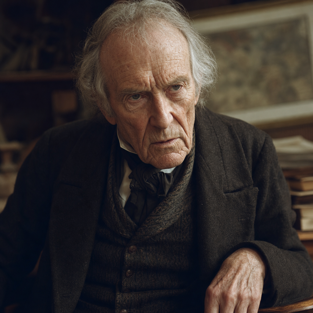 Portrait of Peter Featherstone, a character in Middlemarch