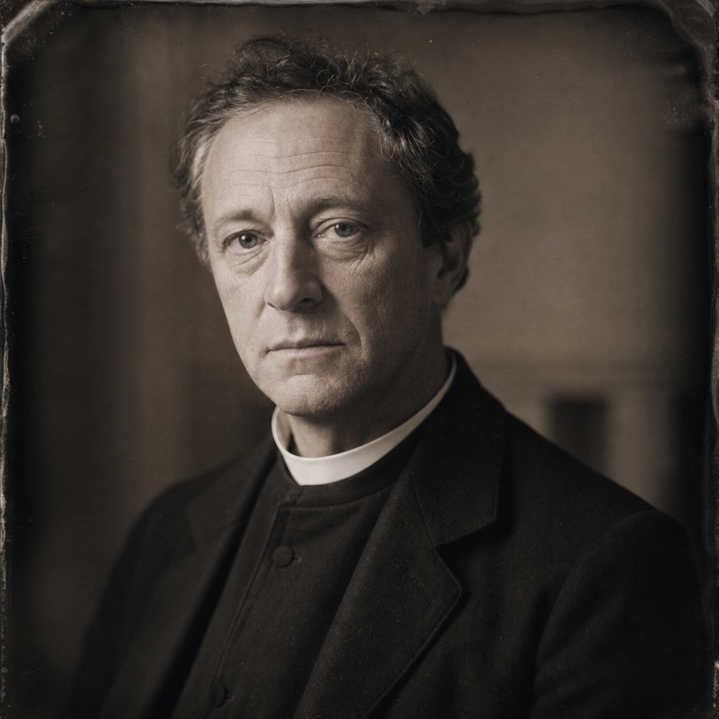Portrait of William Farebrother, a character in Middlemarch