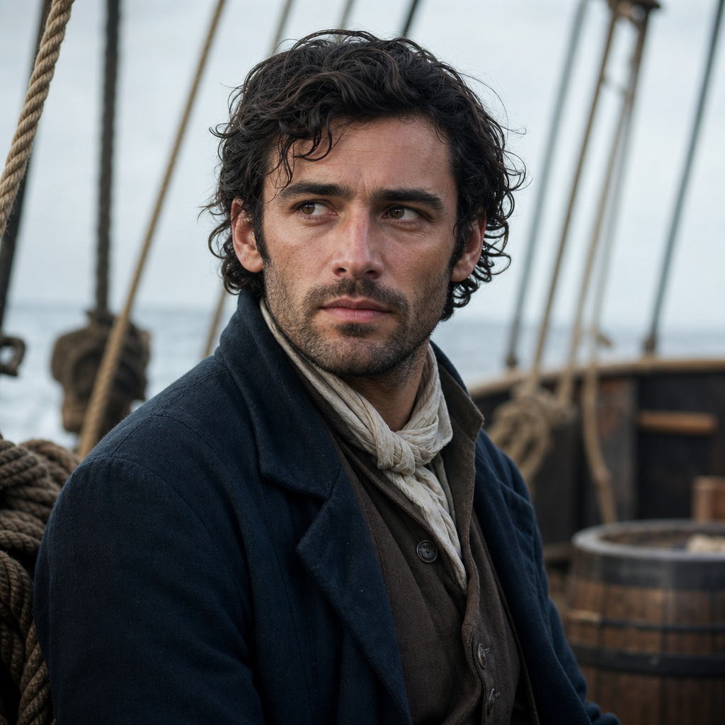 Portrait of Ishmael, a character in Moby-Dick; or, The Whale