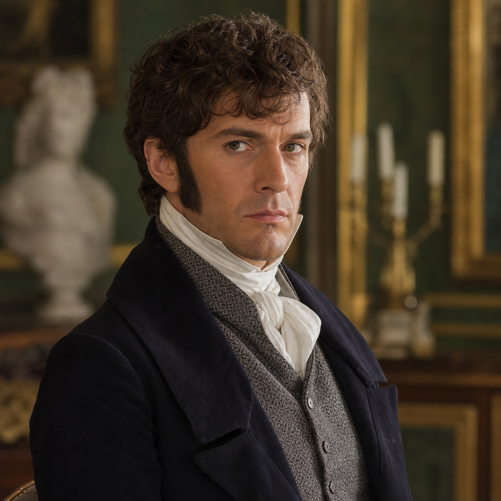 Portrait of Fitzwilliam Darcy (Darcy), a character in Pride and Prejudice