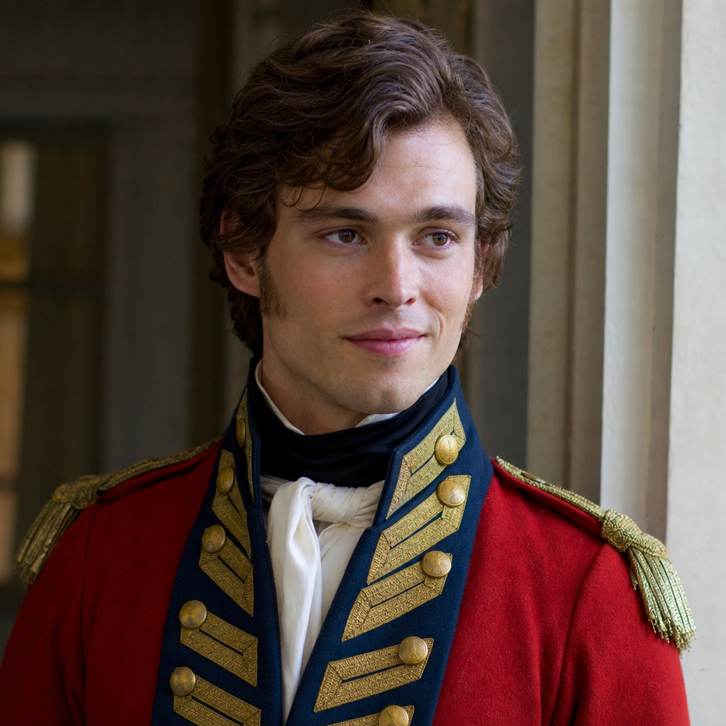 Portrait of George Wickham (Wickham), a character in Pride and Prejudice