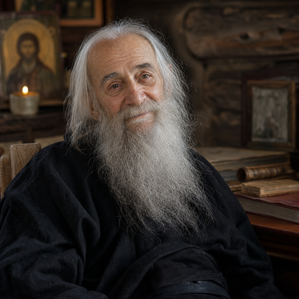 Portrait of Father Zossima, a character in The Brothers Karamazov