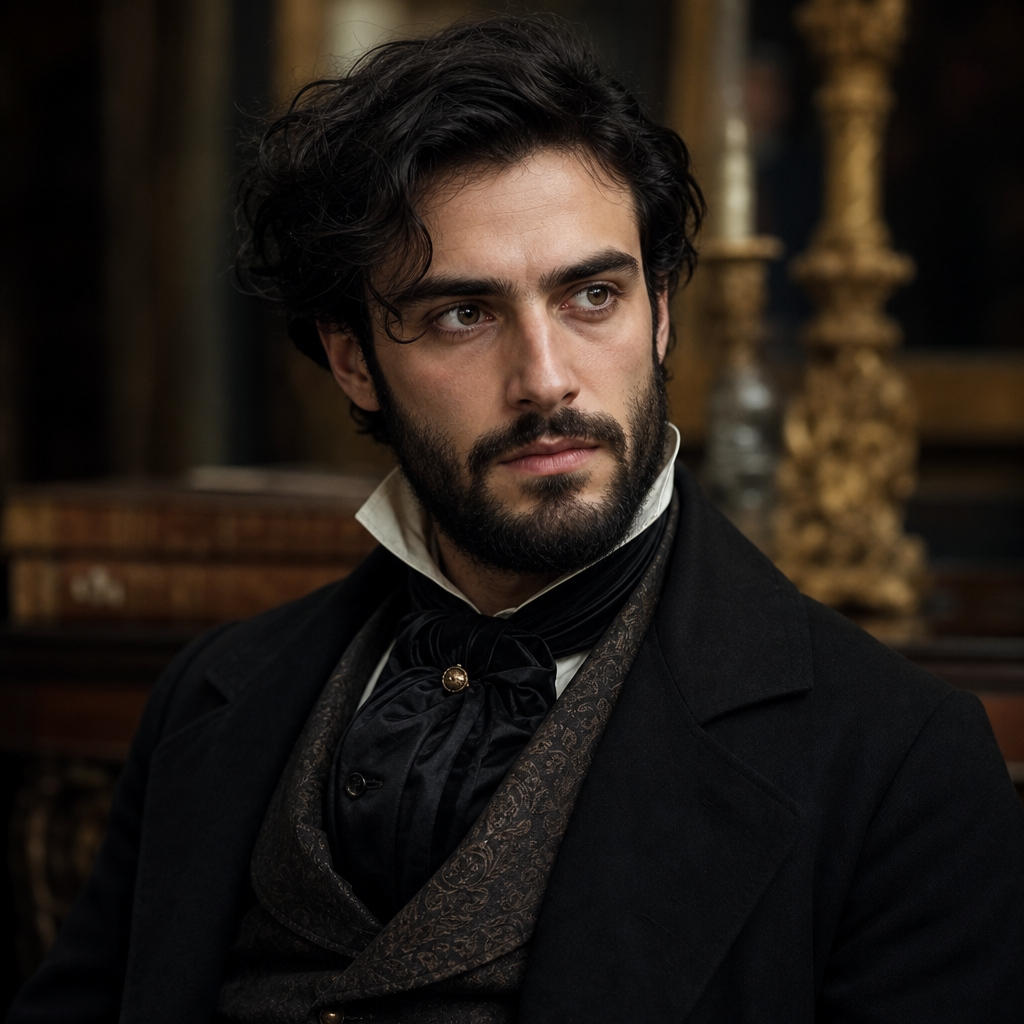 Portrait of Lucien Debray, a character in The Count of Monte Cristo