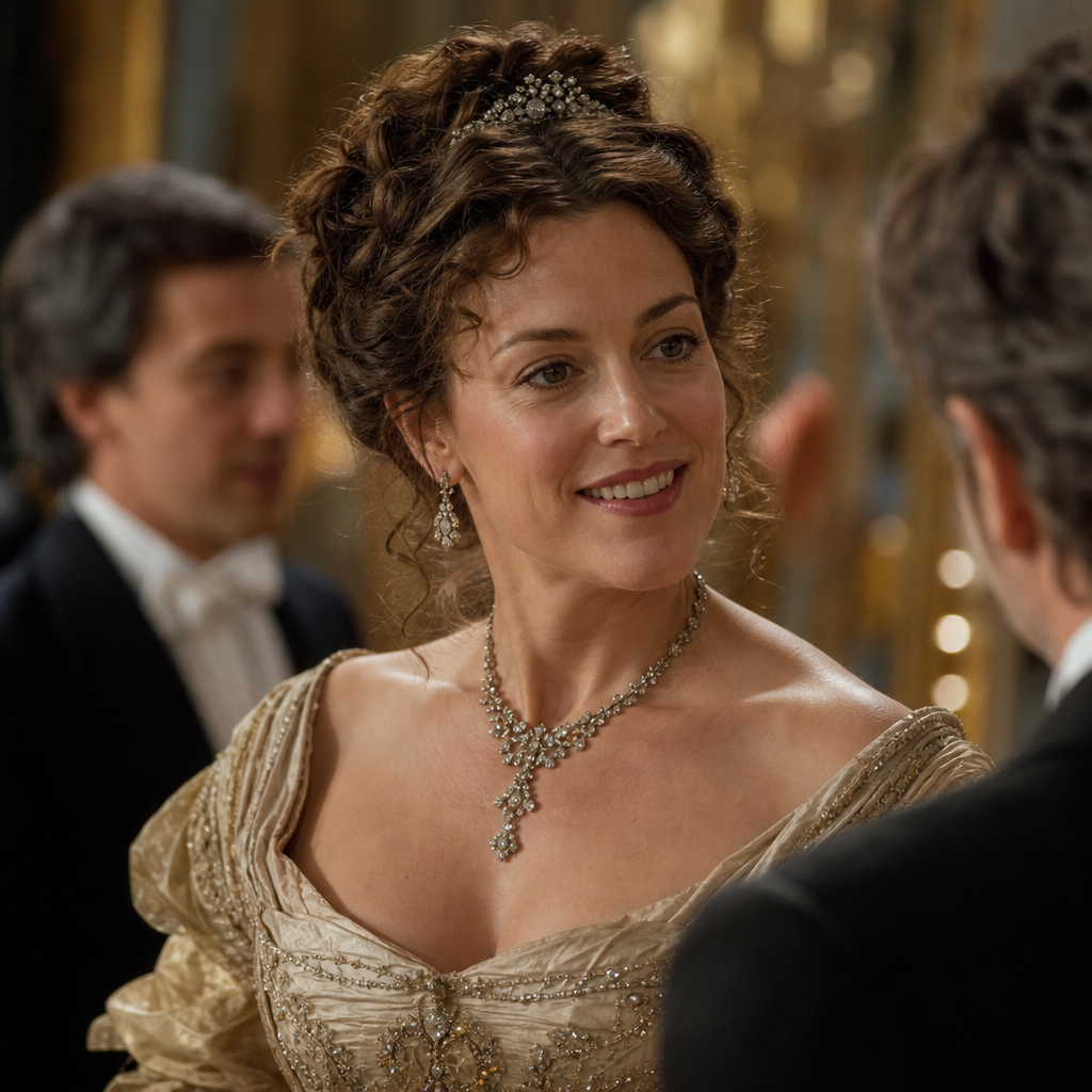 Portrait of Madame Danglars (the Baroness), a character in The Count of Monte Cristo