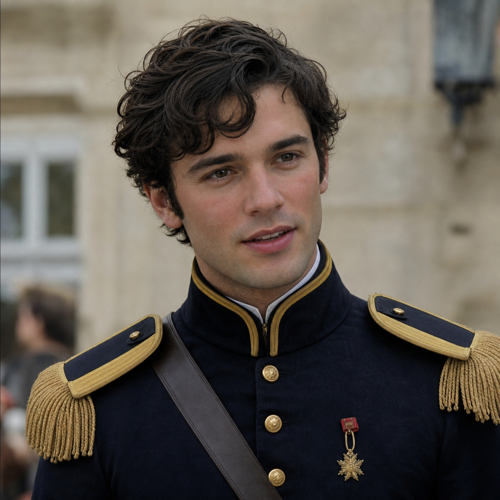 Portrait of Maximilian Morrel, a character in The Count of Monte Cristo