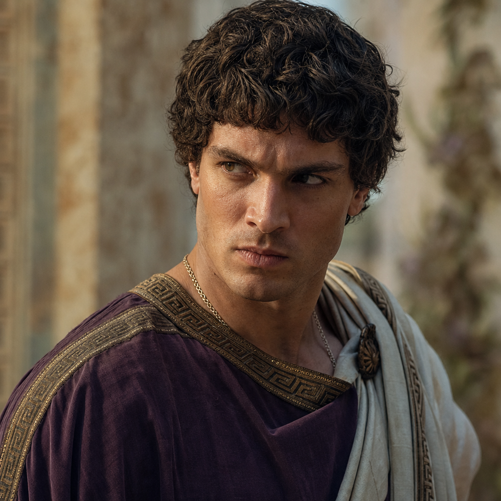 Portrait of Antinous, a character in The Odyssey