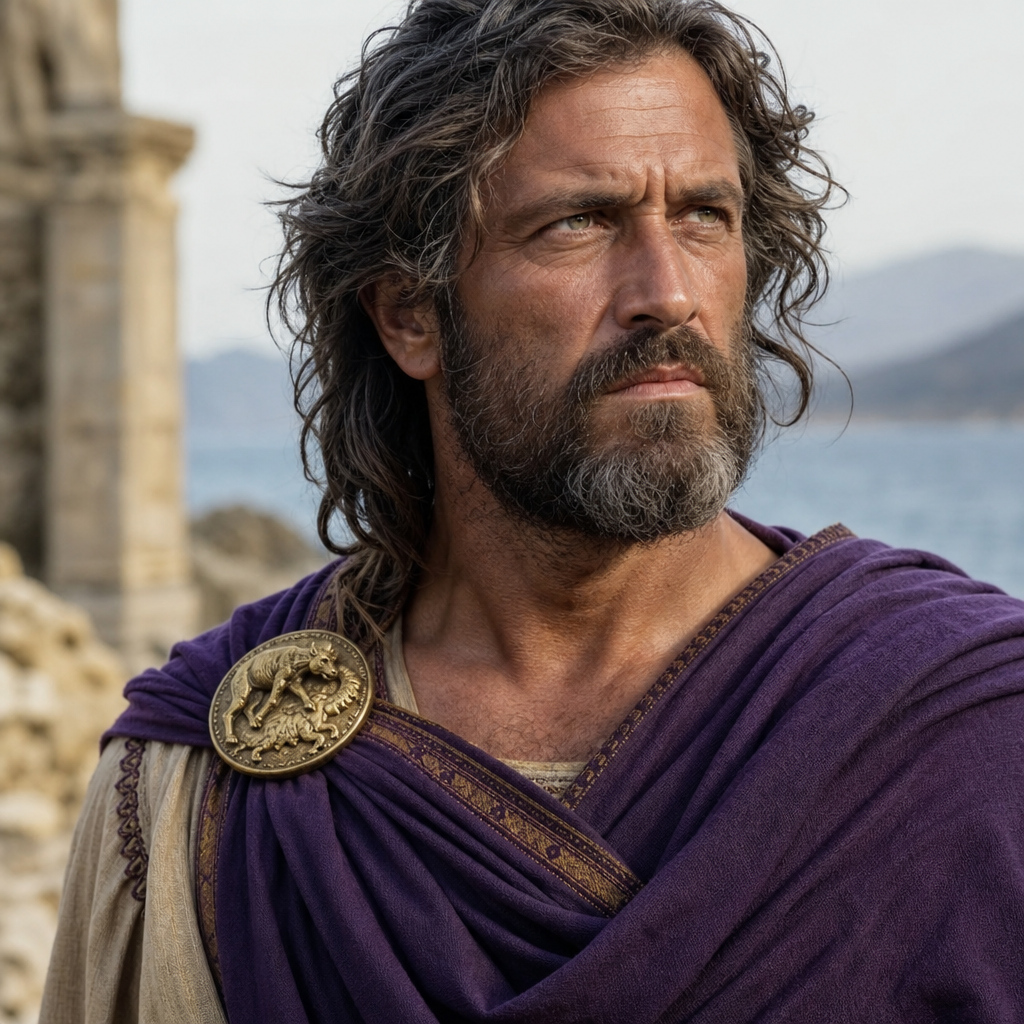 Portrait of Odysseus (Ulysses), a character in The Odyssey