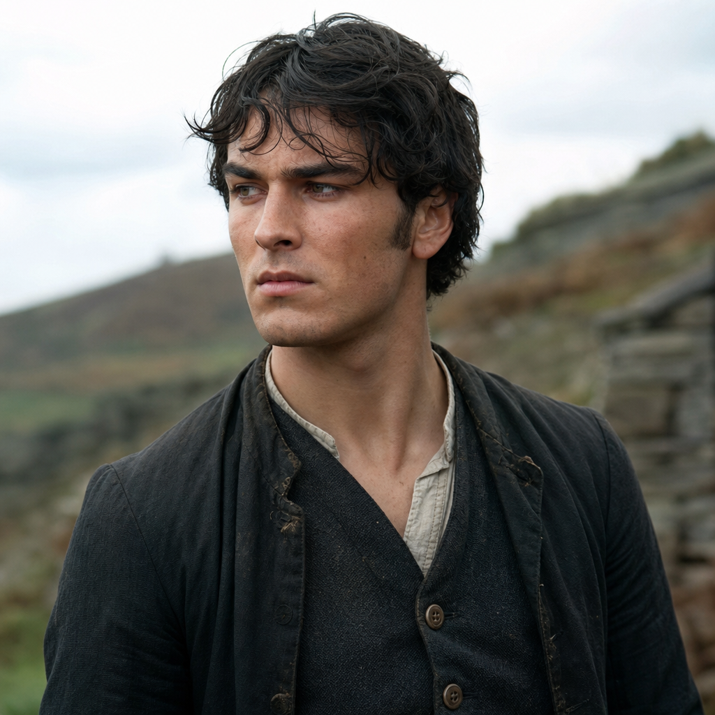 Portrait of Hareton Earnshaw, a character in Wuthering Heights