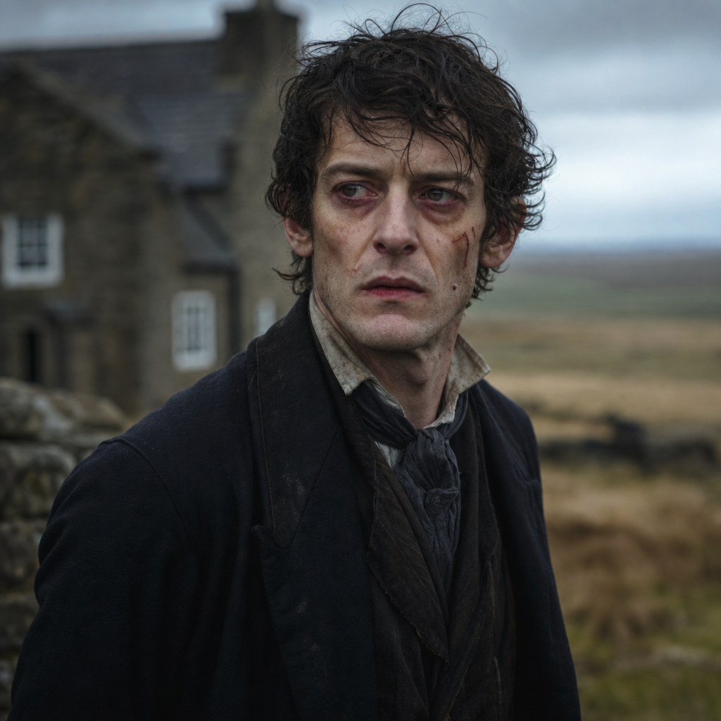 Portrait of Mr. Hindley Earnshaw, a character in Wuthering Heights