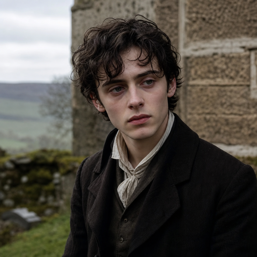 Portrait of Linton Heathcliff, a character in Wuthering Heights