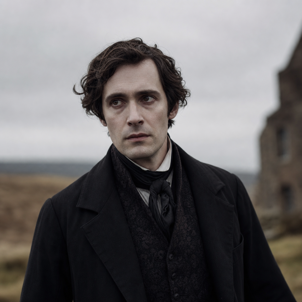 Portrait of Mr. Lockwood, a character in Wuthering Heights